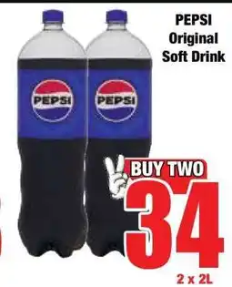 Boxer PEPSI Original Soft Drink offer