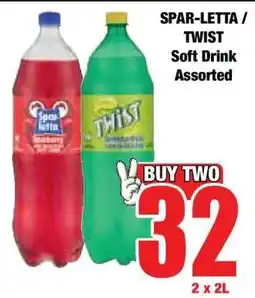 Boxer SPAR-LETTA / TWIST Soft Drink Assorted offer