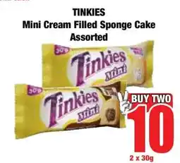 Boxer TINKIES Mini Cream Filled Sponge Cake Assorted offer