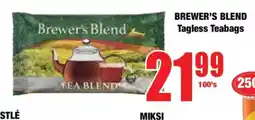 Boxer BREWER'S BLEND Tagless Teabags offer