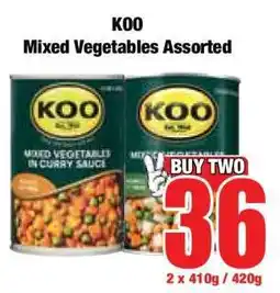 Boxer KOO Mixed Vegetables Assorted offer