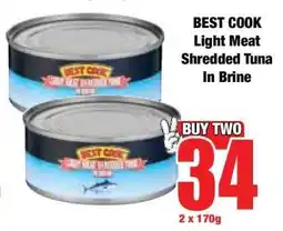 Boxer BEST COOK Light Meat Shredded Tuna In Brine offer