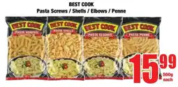 Boxer BEST COOK Pasta Screws / Shells / Elbows / Penne offer