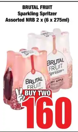 Boxer BRUTAL FRUIT SPARKLING SPRITZER ASSORTED NRB 2 X (6 X 275ML) offer