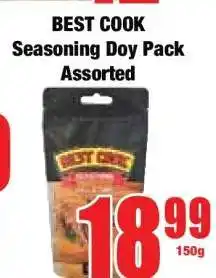 Boxer BEST COOK Seasoning Doy Pack Assorted offer