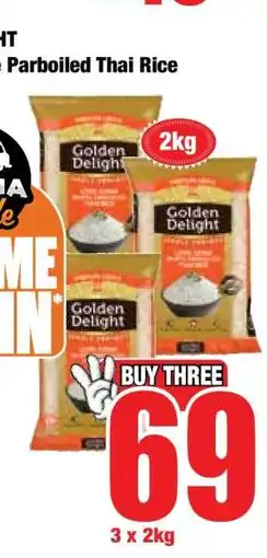 Boxer Golden Delight Parboiled Thai Rice offer