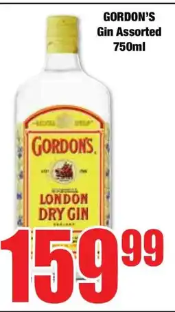 Boxer GORDON’S Gin Assorted 750ml offer