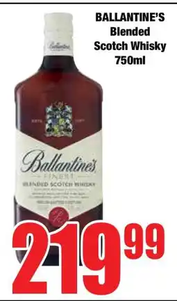 Boxer Ballantine's Blended Scotch Whisky 750ml offer