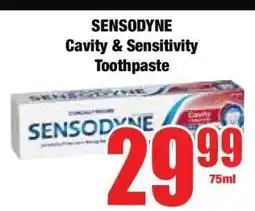 Boxer SENSODYNE Cavity & Sensitivity Toothpaste offer