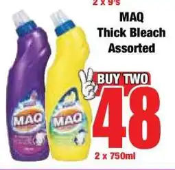 Boxer MAQ Thick Bleach Assorted offer