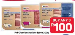 Pick n Pay Hypermarket PnP Diced or Shoulder Bacon 200g offer