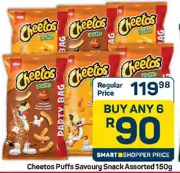 Pick n Pay Hypermarket Cheetos Puffs Savoury Snack Assorted 150g offer