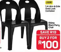 Pick n Pay Otima Black Party Chair offer