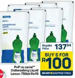 Pick n Pay PnP no name Dishwashing Liquid Lemon Refill offer