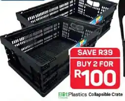 Pick n Pay Bit Plastics Collapsible Crate offer