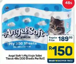 Pick n Pay Angel Soft 1-Ply Virgin Toilet Tissue offer