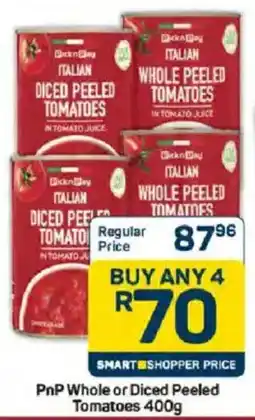 Pick n Pay PnP Whole or Diced Peeled Tomatoes offer