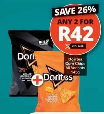 Checkers DORITOS CORN CHIPS offer
