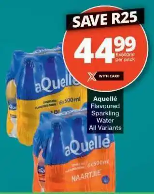 Checkers aQuellé Flavoured Sparkling Water offer