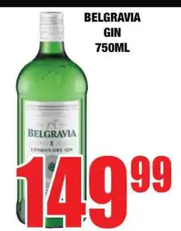 Boxer BELGRAVIA GIN 750ML offer