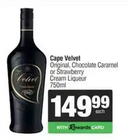 Spar Tops Cape Velvet offer