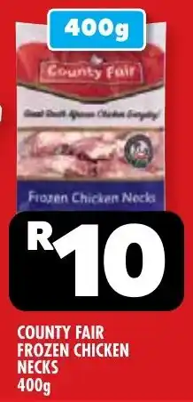 Usave County fair frozen chicken necks offer
