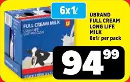 Usave Ubrand full cream long life milk offer