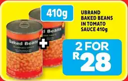 Usave Ubrand baked beans in tomato sauce offer