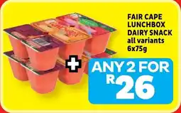 Usave Fair cape lunchbox dairy snack offer