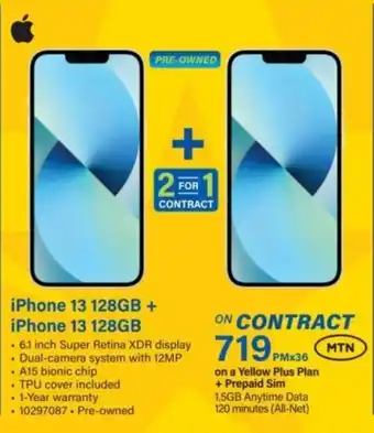 IPhone 13 128GB + iPhone 13 128GB