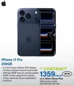 Incredible Connection iPhone 17 Pro 256GB offer