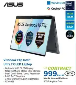 Incredible Connection Asus Vivobook Flip Intel Ultra 7 OLED Laptop offer