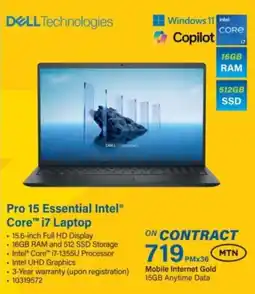 Incredible Connection Dell Pro 15 Essential Intel Core i7 Laptop offer