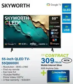 Incredible Connection Skyworth 55-inch QLED TV offer