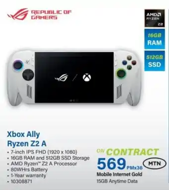 Republic of Gamers Xbox Ally Ryzen Z2 A