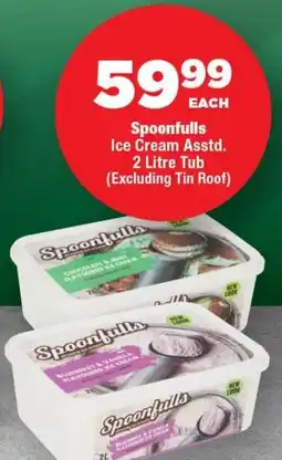 OK Foods Spoonfulls Ice Cream Tub offer