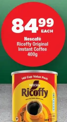 OK Foods Nescafé Ricoffy Original Instant Coffee offer