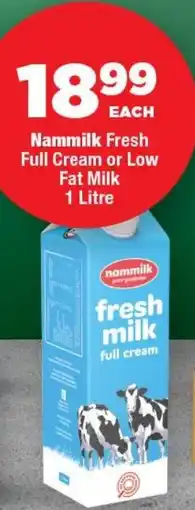 OK Foods Nammilk Fresh Full Cream or Low Fat Milk offer