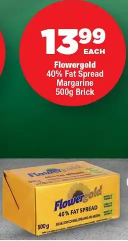 OK Foods Flowergold 40% Fat Spread Margarine Brick offer