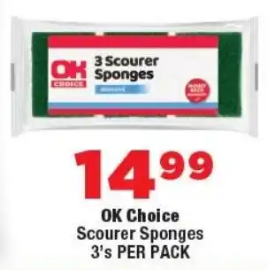 OK Foods OK Choice Scourer Sponges offer