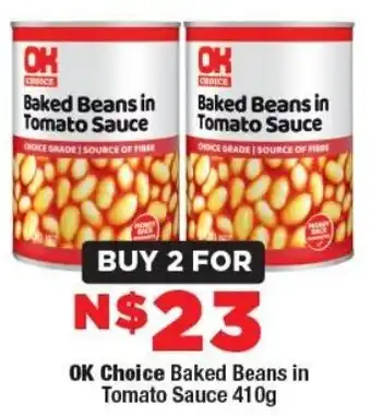 OK Foods OK Choice Baked Beans in Tomato Sauce offer