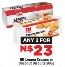 OK Foods OK Lemon Creams or Coconut Biscuits offer