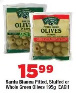 OK Foods Santa Bianca Pitted, Stuffed or Whole Green Olives offer