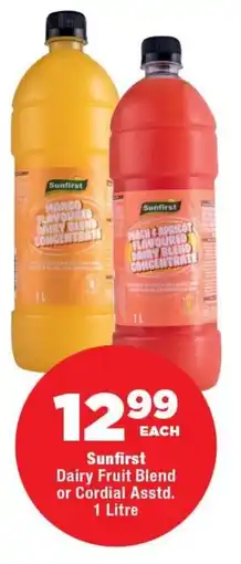 OK Foods Sunfirst Dairy Fruit Blend or Cordial offer