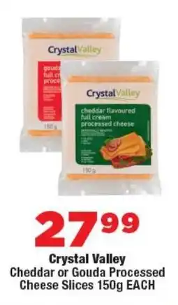 OK Foods Crystal Valley Cheddar or Gouda Processed Cheese Slices offer
