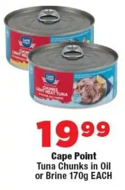 OK Foods Cape Point Tuna Chunks in Oil or Brine offer