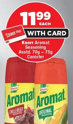 OK Foods Knorr Aromat Seasoning Canister offer