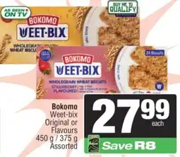 Spar Bokomo Weet-bix Original or Flavours Assorted offer