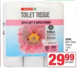 Spar SPAR Mini Toilet Tissue 1 ply offer