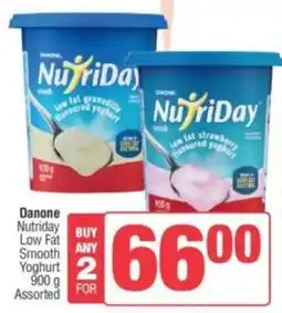 Spar Danone Nutriday Low Fat Smooth Yoghurt Assorted offer